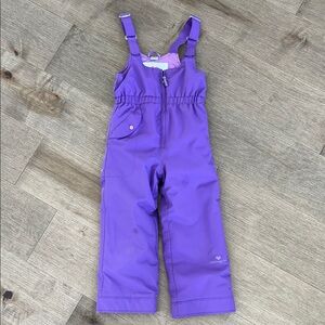Obermeyer Purple Kids snow pants size 6 (I-Grow extended wear feature)